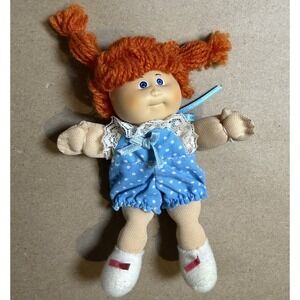 Vintage 80s Coleco Cabbage Patch Kids Pin Ups Mini Plush 5 Inch Red Head